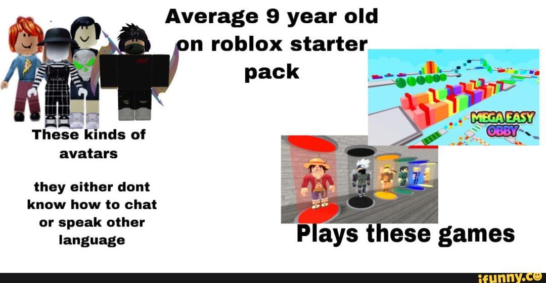 Funny 2016 Roblox avatars starter pack, /r/starterpacks