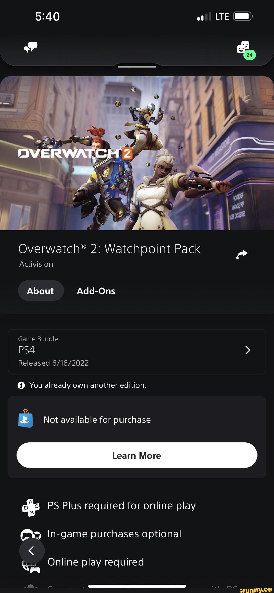 LTE Overwatch 2: Watchpoint Pack Activision About Add-Ons Game Bundle ...