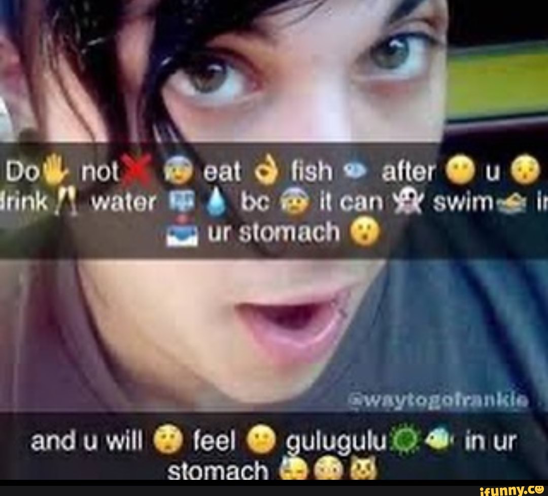 É
stomach
a
eat fish
a