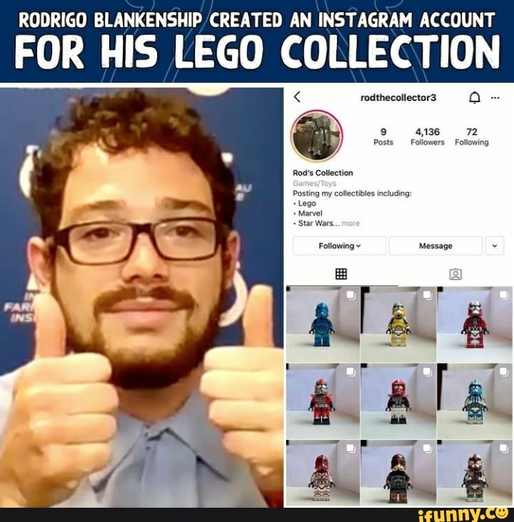 Rodrigo Blankenship was building some LEGO sets before finding out