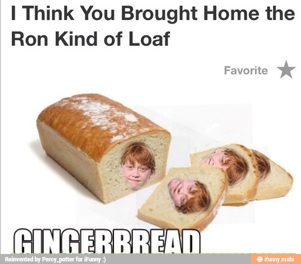 I Think You Brought Home the
Ron Kind of Loaf
Favorite
x