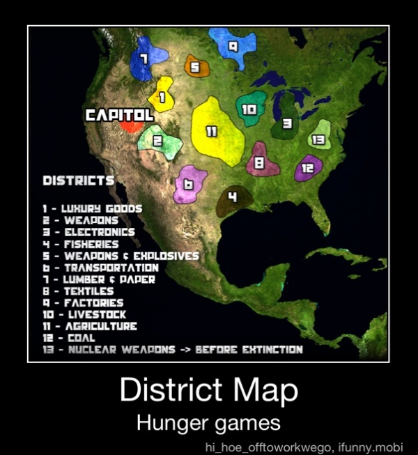 Hunger games District Map - District Map Hunger games - )