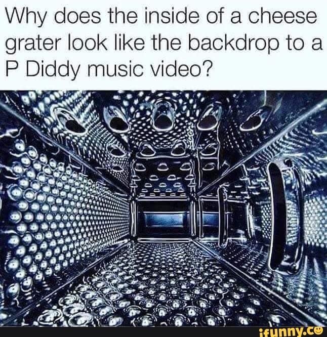 Why does the inside of a cheese grater look like the backdrop to a