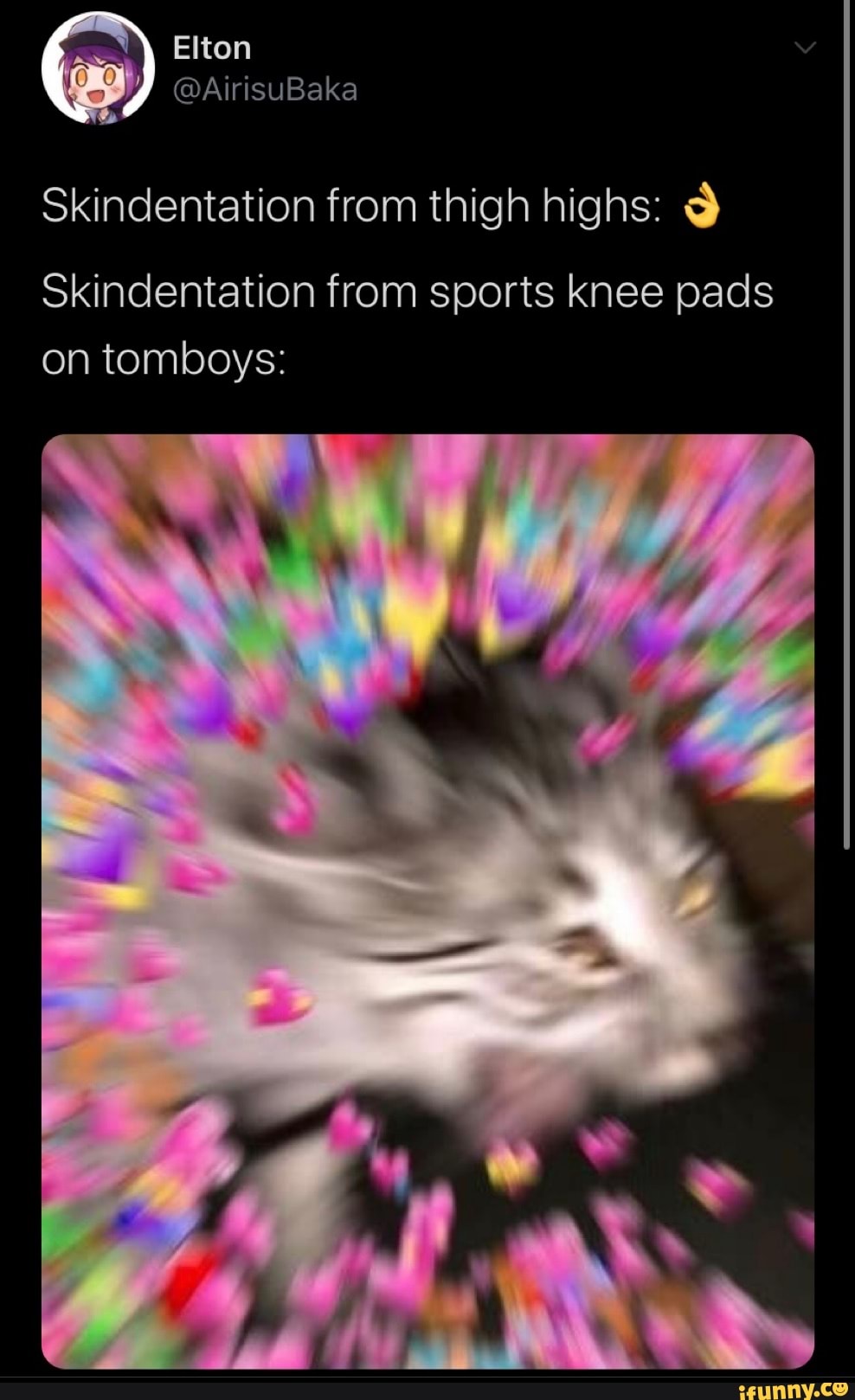 Skindentation from thigh highs: Skindentation from sports knee pads
