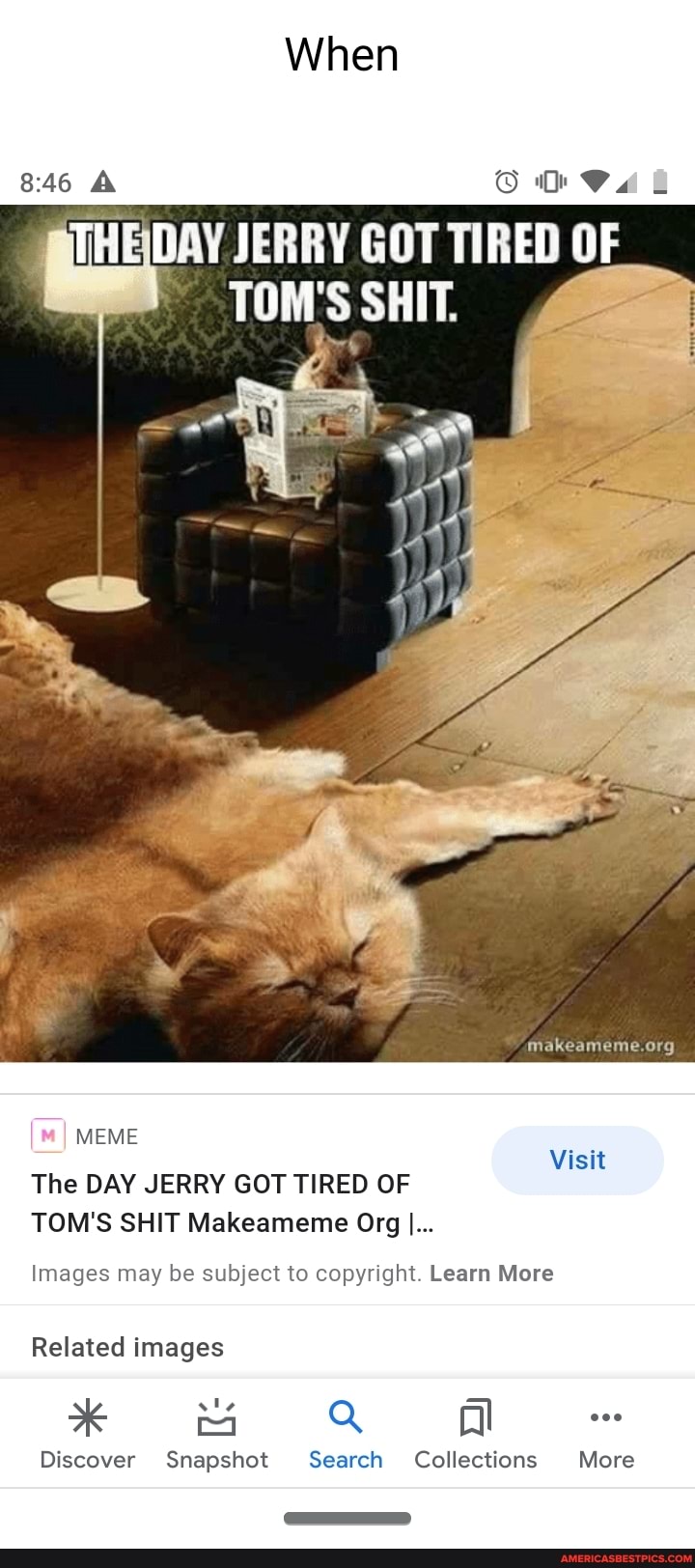 When 846 THE BS JERRY GOT TIRED OF MEME The DAY JERRY GOT TIRED OF TOM