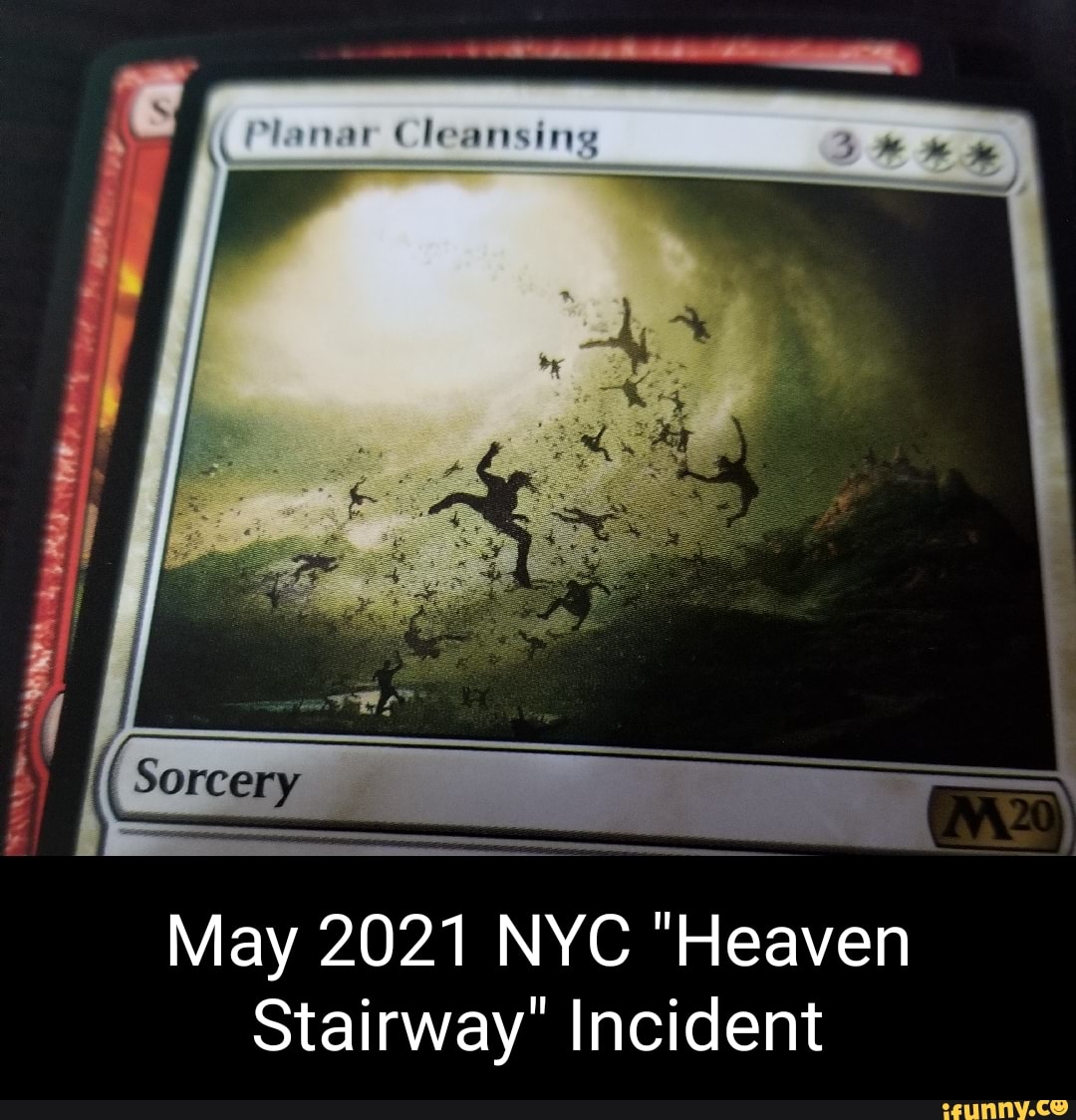 Sorcery May 2021 Nyc Heaven Stairway Incident Ifunny Led zeppelin guitarist page and lead singer plant are reputed to have written stairway to heaven in a remote cottage in wales. sorcery may 2021 nyc heaven stairway
