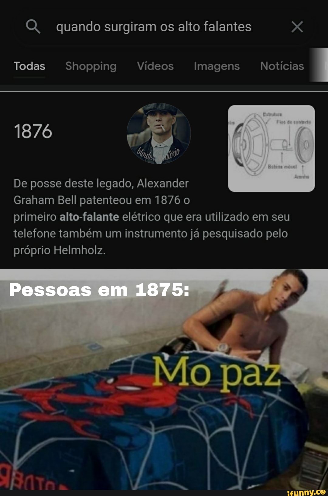 Q. quando surgiram os alto falantes X
Todas Shopping Vídeos Imagens Notícias
1876
De posse deste legado, Alexander
Graham Bell patenteou em 1876 0
primeiro alto-falante elétrico que era utilizado em seu
telefone também um instrumento já pesquisado pelo
próprio Helmholz.
Pessoas em 1875: )
Mio