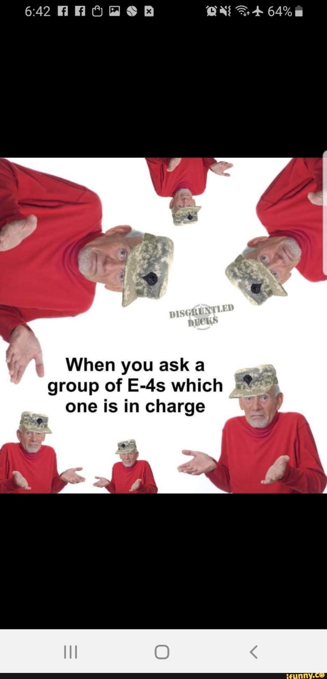 When you aska
group of E-4s which 92
one is in charge á