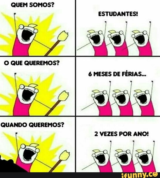 QUEM SOMOS?
O QUE QUEREMOS?