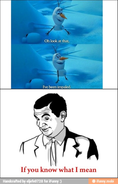 Ive been impaled.
If you know what I mean