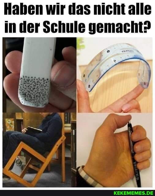 Hahen wir das nicht alle in der Schule gemacht?