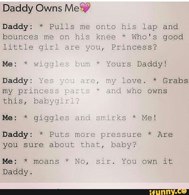 Daddy me перевод. Daddy Daddy and me. DD LG Daddy примеры. DD LG Daddy диалоги. Daddy Yes Princess i Love you i Love you.