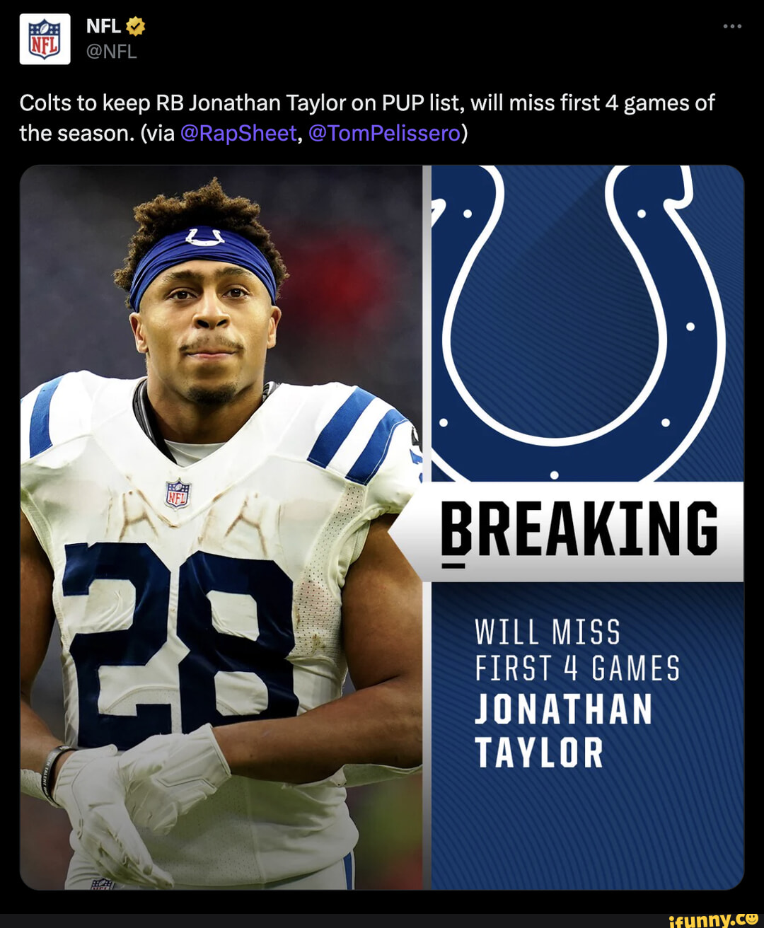 Fantasy Fallout: Jonathan Taylor to Remain on PUP, Miss Four Games