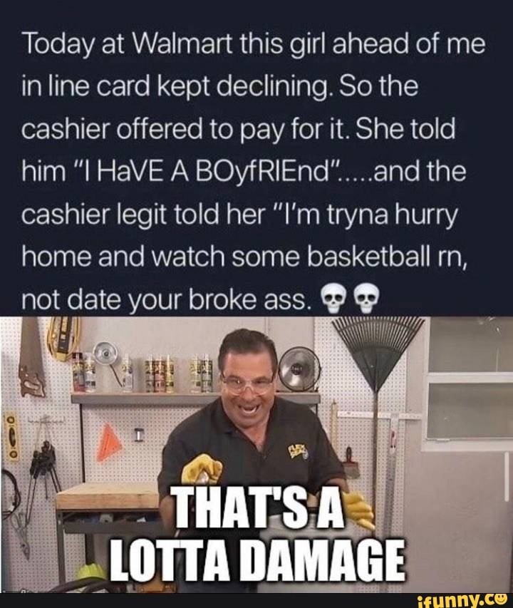 Today at Walmart this girl ahead of me in line card kept declining. So