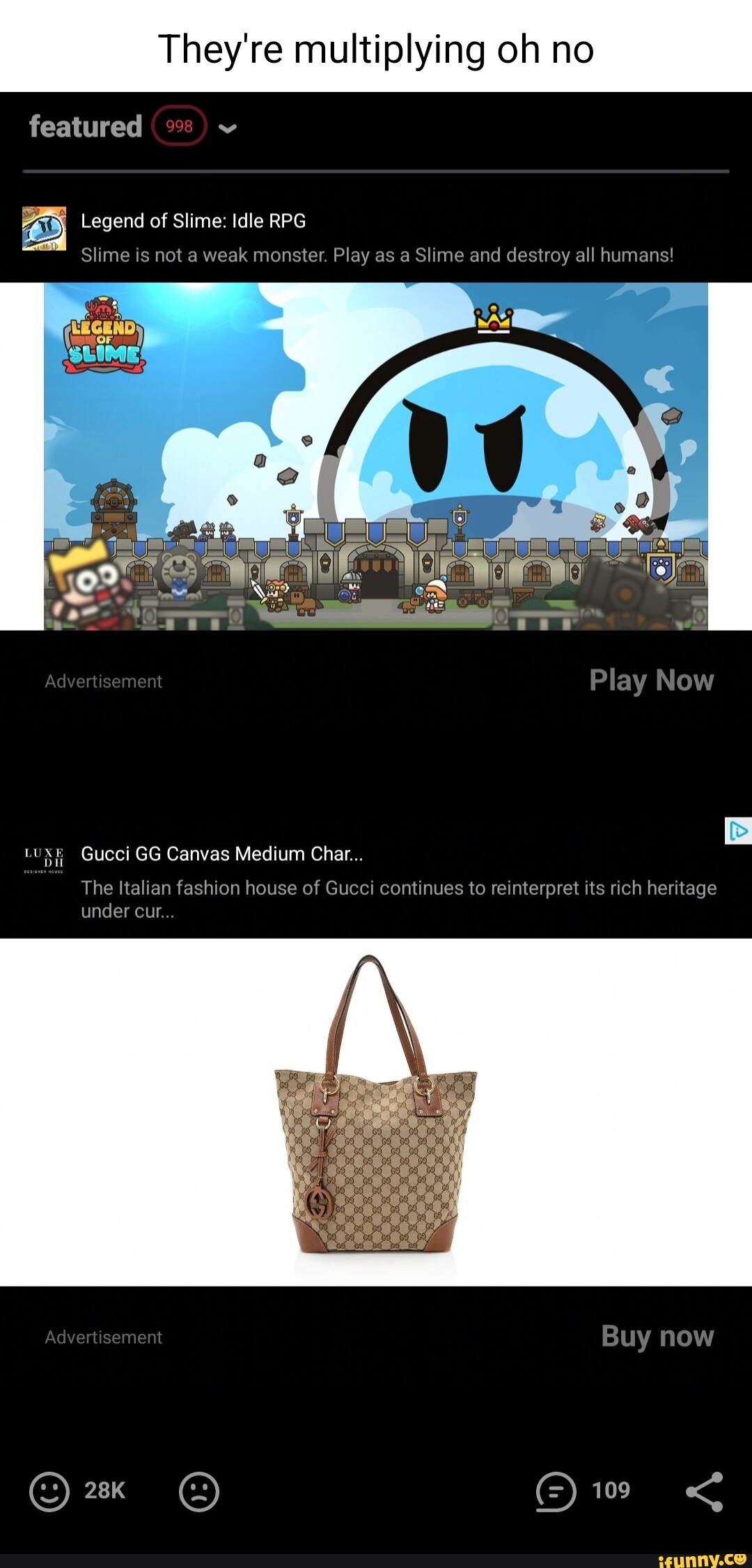 They're multiplying oh no featured Legend of Slime: Idle RPG Slime is ...