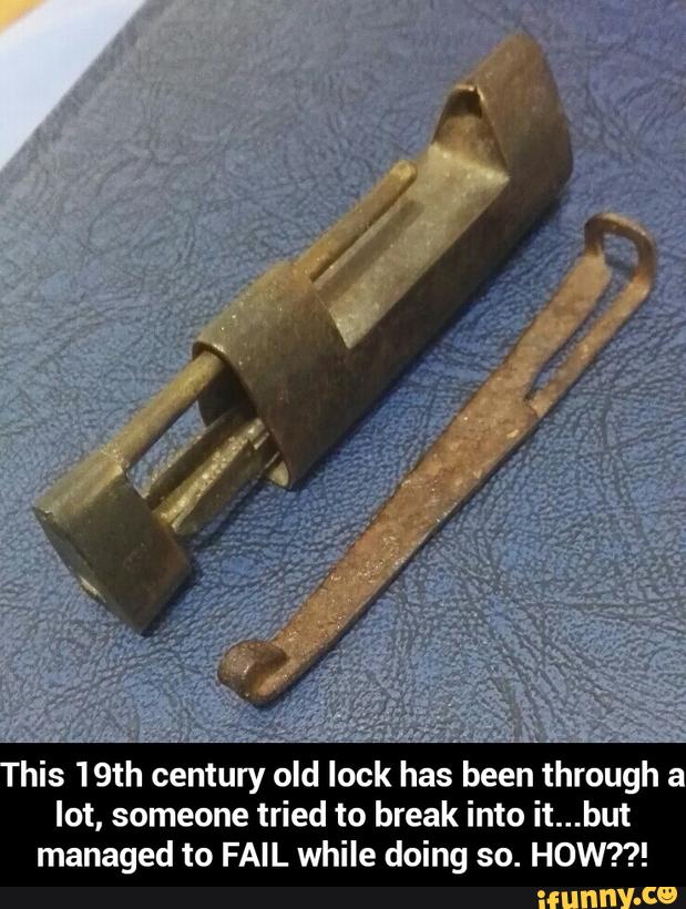 his 19th century old lock has been through a
lot, someone tried to break into it...but
managed to FAIL while doing so. HOW??! - This 19th century old lock has been through a lot, someone tried to break into it...but managed to FAIL while doing so. HOW??!