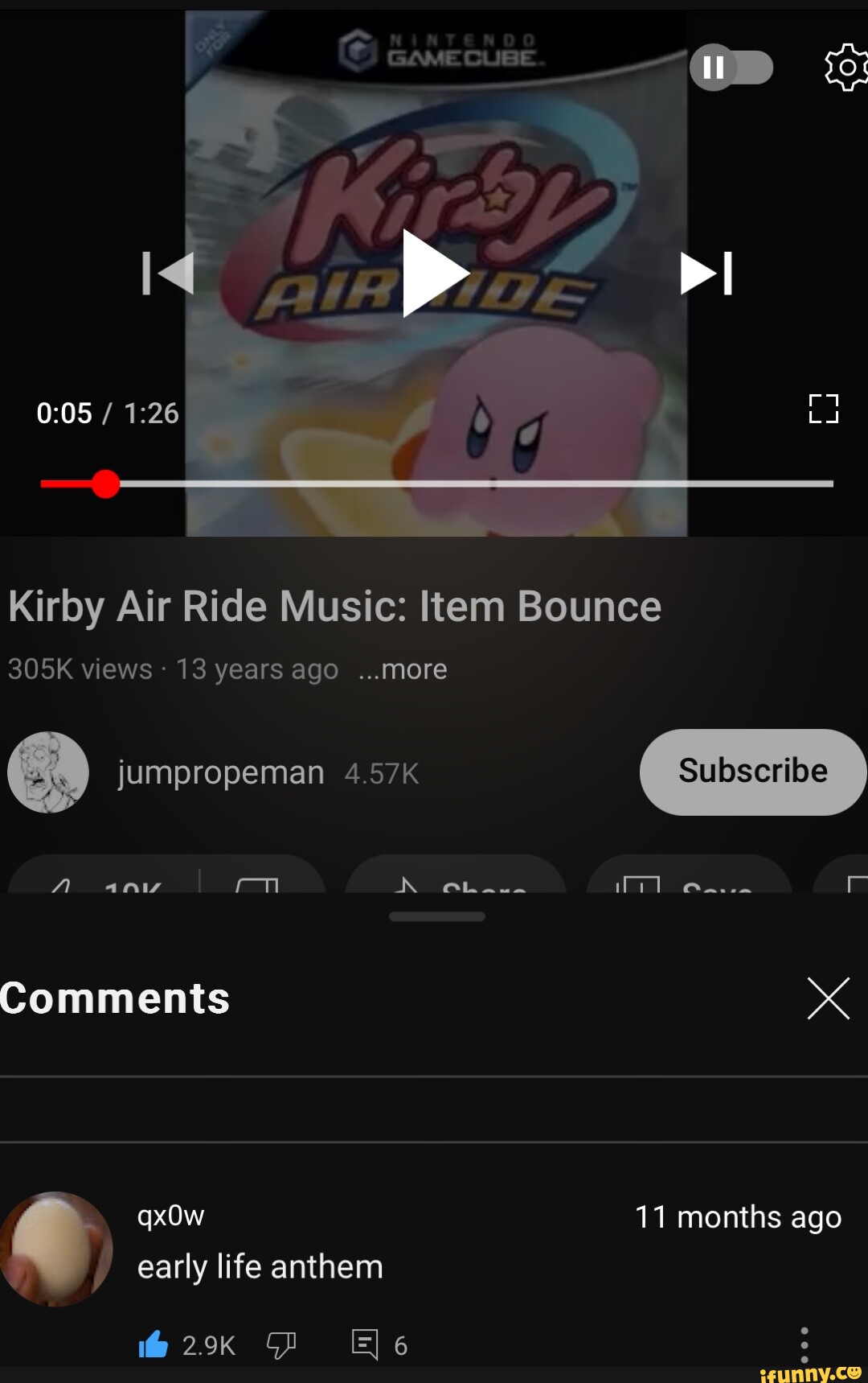 Kirby Air Ride Music: Item Bounce 305K views 13 years ago ...more  jumpropeman  rm Comments Ow 11 months ago early life anthem - iFunny