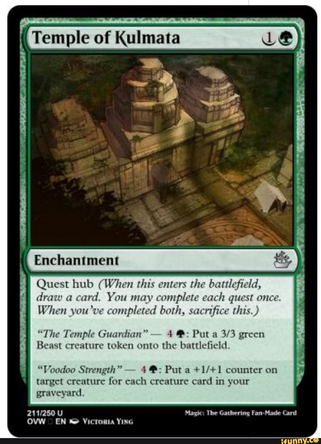 Enchantment th Quest hub (When this enters the battlefield, draw a card