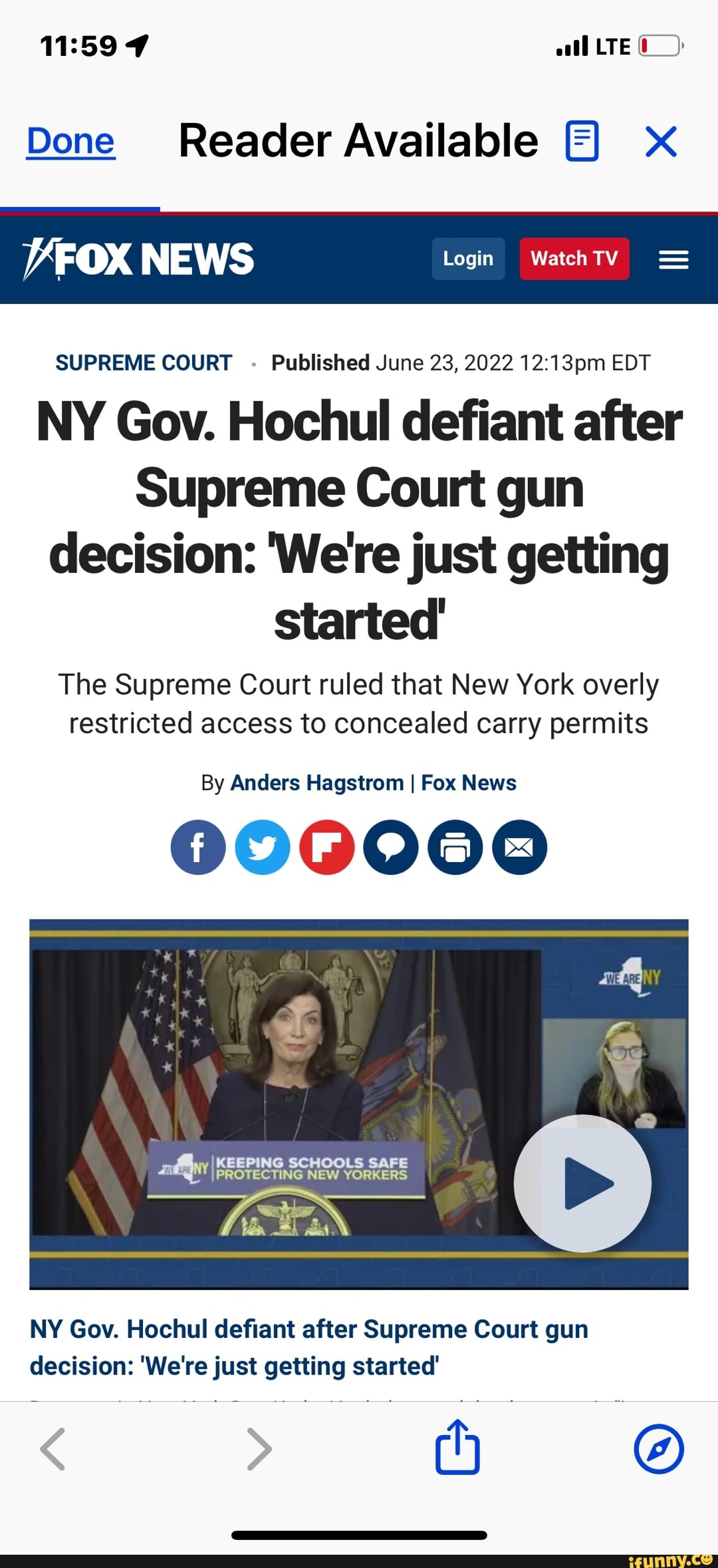 Done Reader Available XX FOX NEWS Login Watch SUPREME COURT June 23 