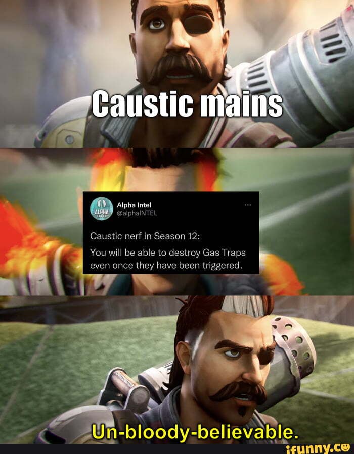 Caustic mains Caustic nerf in Season 12: You will be able to destroy ...