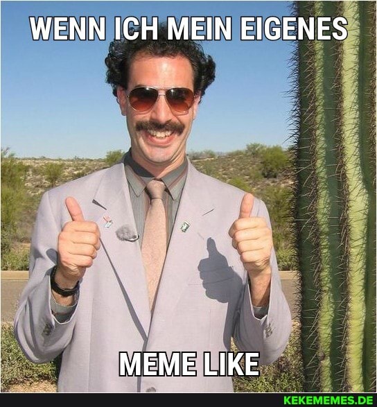 WENN ICH MEIN EIGENES
MEME LIKE