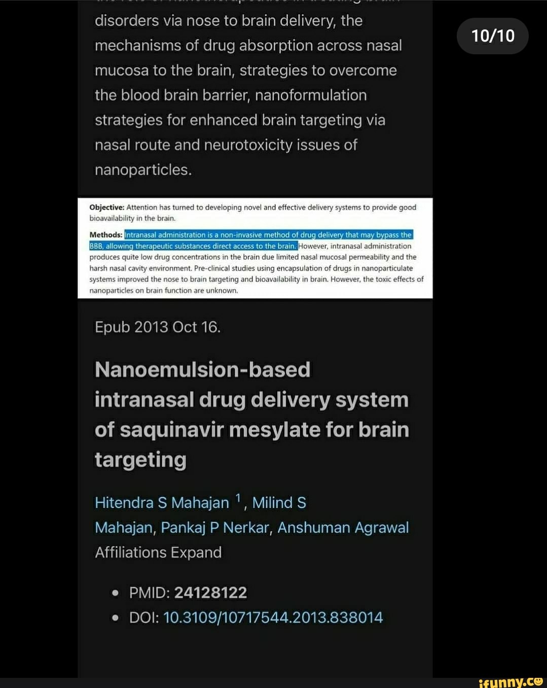 Disorders Via Nose To Brain Delivery, The Mechanisms Of Drug Absorption ...