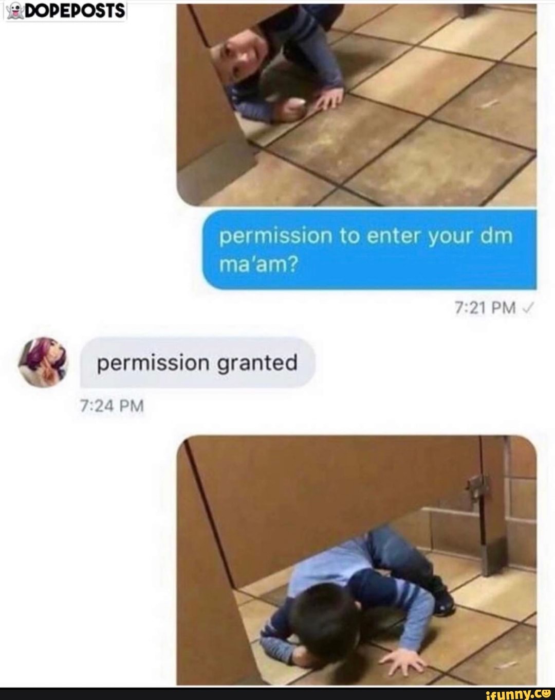permission to enter your dm