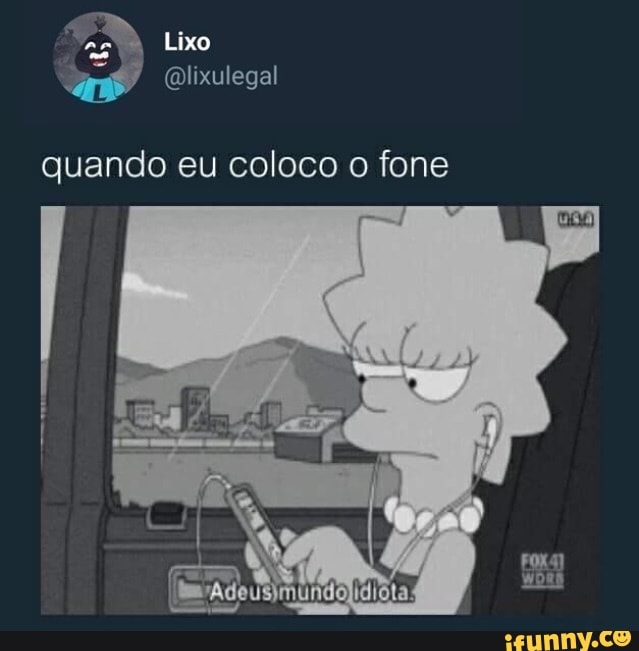 quando eu coloco o fone