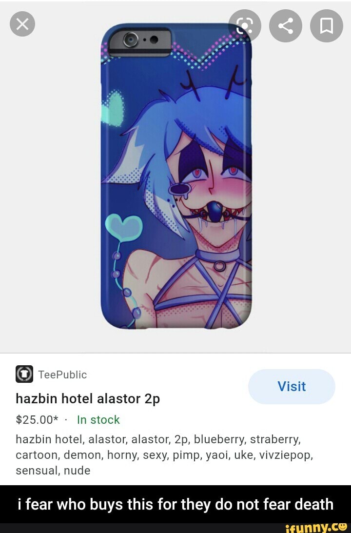 TeePublic Visit hazbin hotel alastor $25.00* - In stock hazbin hotel,  alastor, alastor, blueberry, straberry, cartoon,