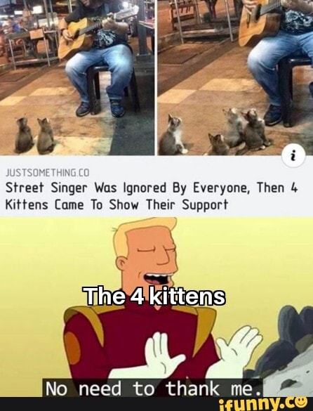 Street
moss Was Ignored By Everyone, Then 4
Kittens Came To Show Their Support