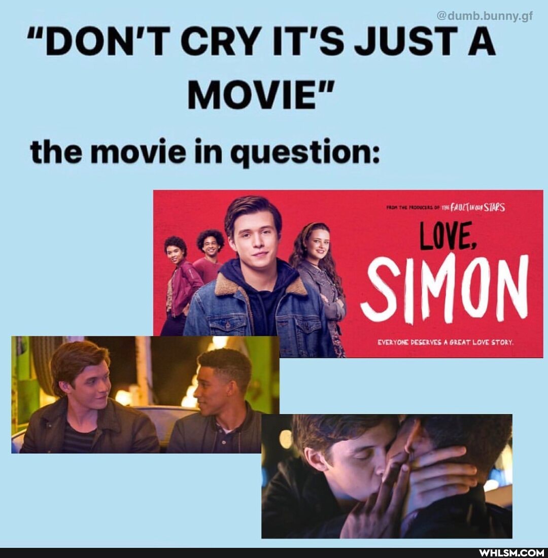 "DON'T CRY IT'S JUST A MOVIE"
the movie in question:
SIMON
GREAT
