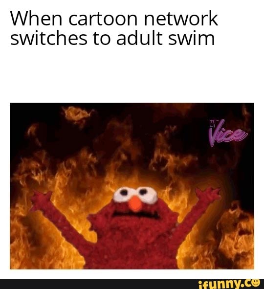When cartoon network switches to adult swim