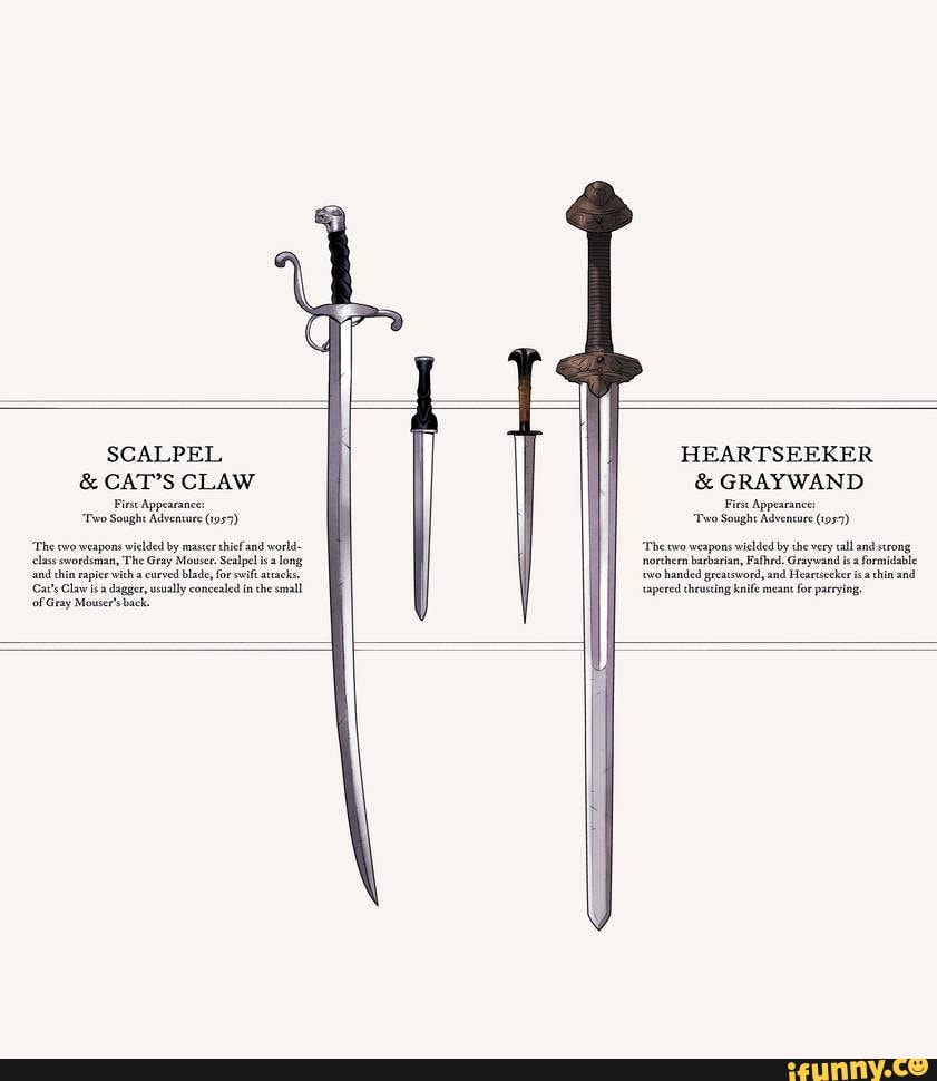 SCALPEL & CAT'S CLAW First Appearance Two Soughs Advencare (057) 'The cwo weapons wielded by