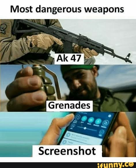 Most dangerous weapons
Grenades
Screenshot
