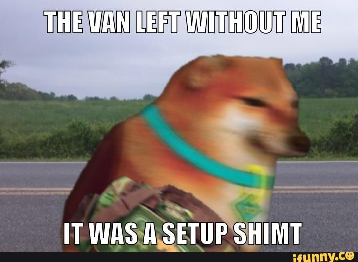 THE WAN LEFT WITHOUT ME
red
IT WAS A SETUP SHIMT