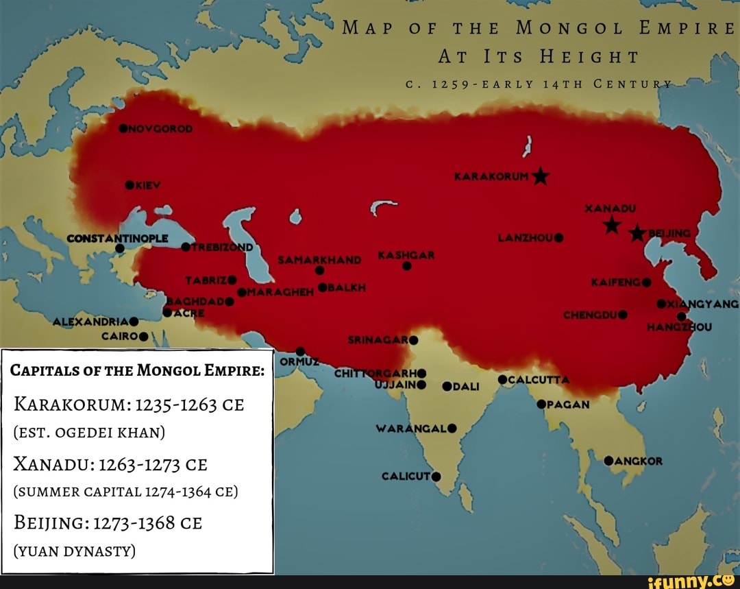 How Long Did The Mongol Empire Last