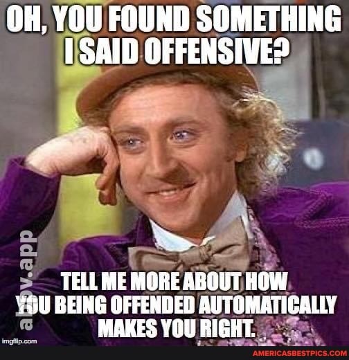 OH, YOU FOUND SOMETHING SAID OFFENSIVE? .app TELL ME MORE ABOUT HOW ...