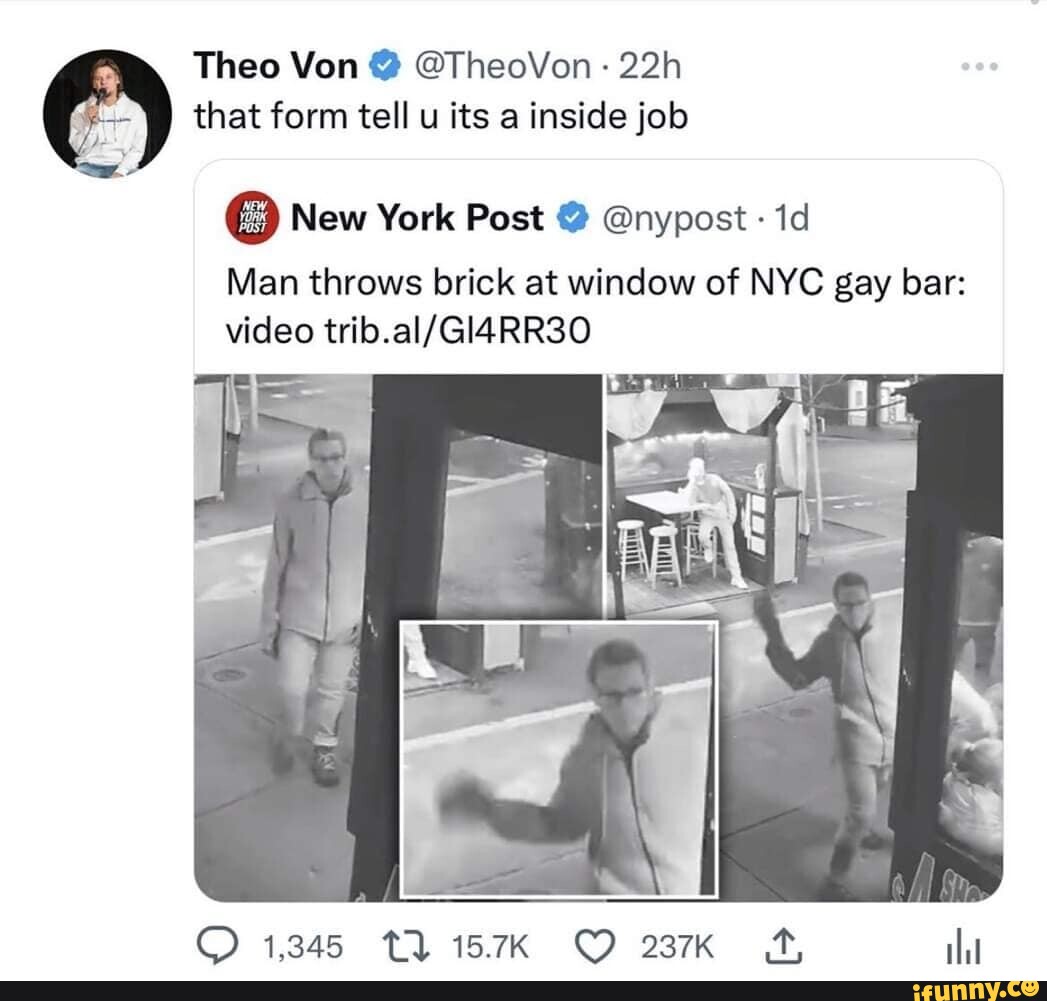 Theo Von TheoVon that form tell u its a inside job New York Post