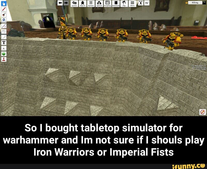 how to use tabletop simulator to play 40k