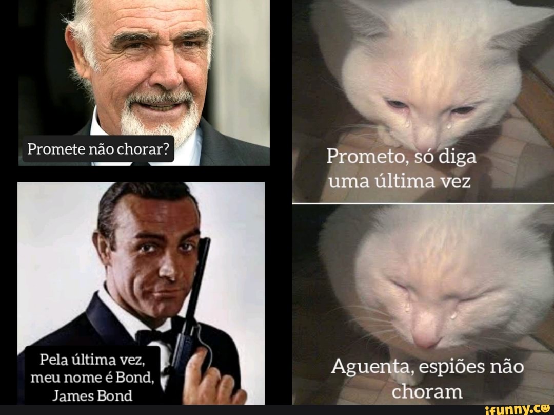 Prometo, só diga uma última vez
Aguenta, espiões não choram
Promete não chorar?
Pela última vez, meu nome é Bond,
James Bond