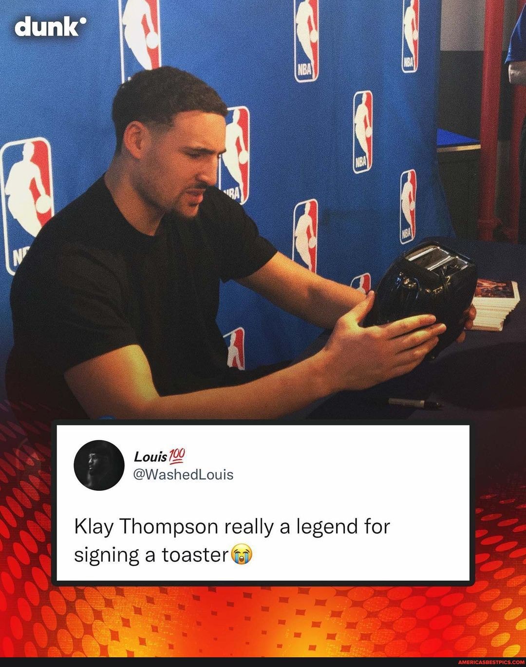 klay thompson dunk