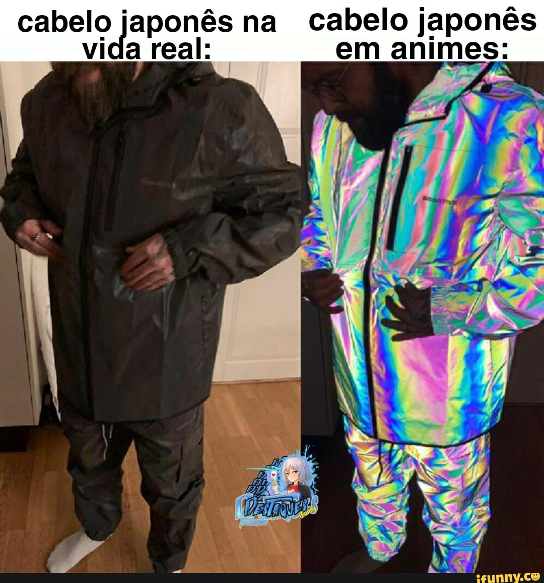 cabelo japonês na cabelo japonês vida real: em animes:
ES
ES,