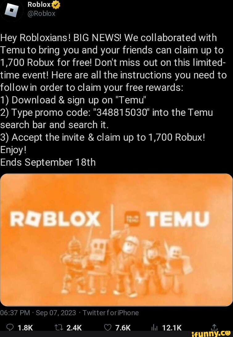 ROBLOX 1700 ROBUX