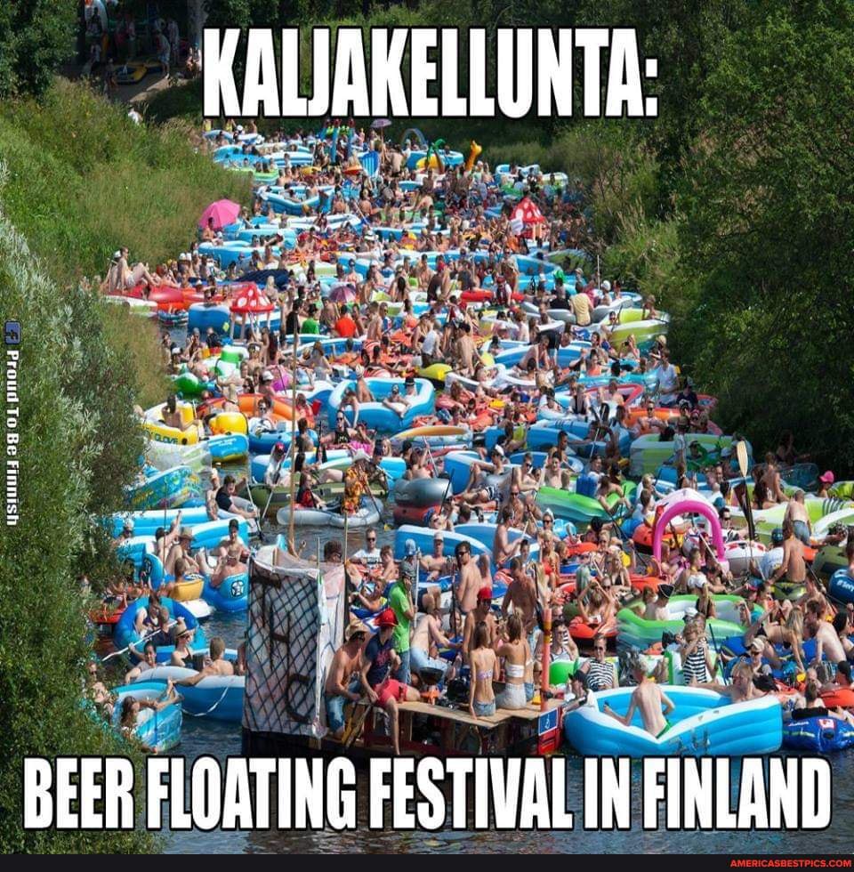 KALIARELLUNTA : . BEER FLOATING FESTIVAL IN FINLAND 