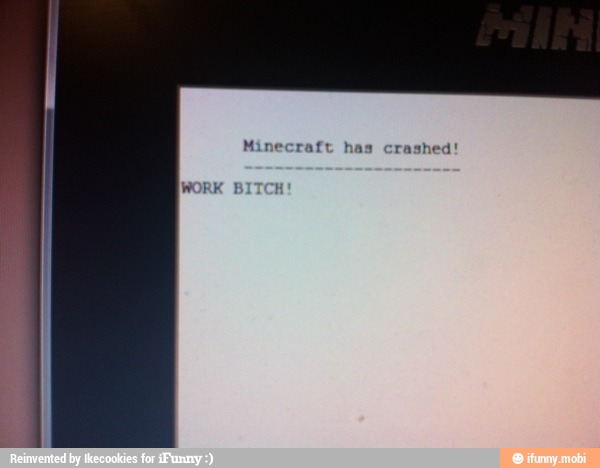Minecraft has crashed!