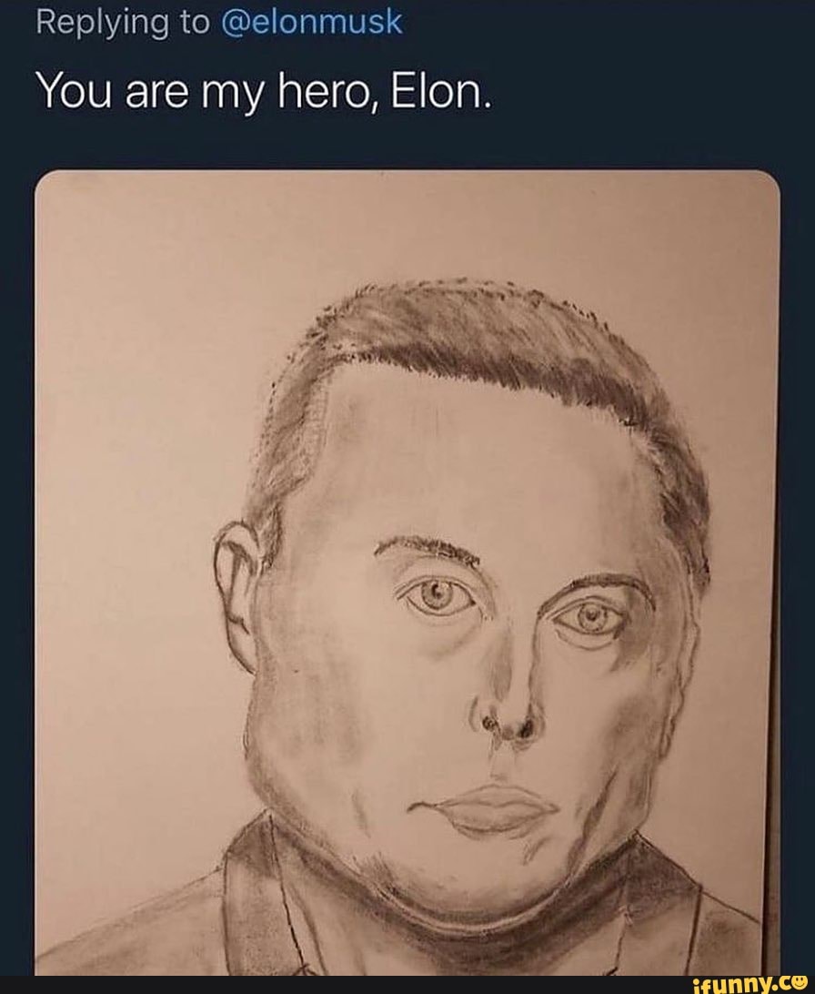 Replying to @elonmusk
You are my hero, Elon.
