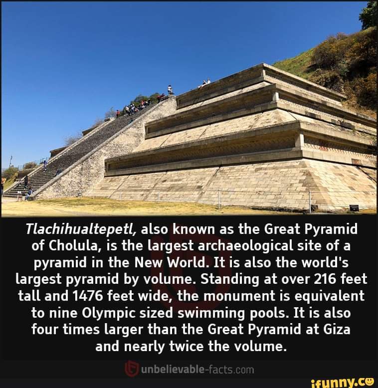 Tlachihualtepetl, also known as the Great Pyramid of Cholula, is the ...