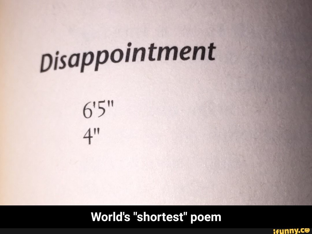 World S Shortest Poem Ifunny