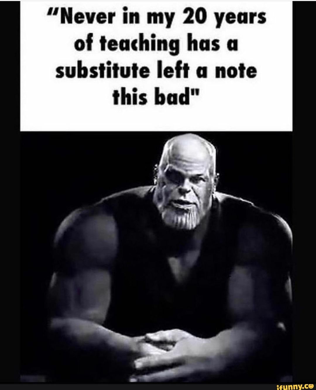 "Never in my 20 years of teaching has a substitute left a note
this bad"