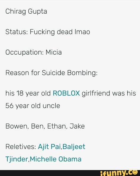 Roblox Suicide Bomber